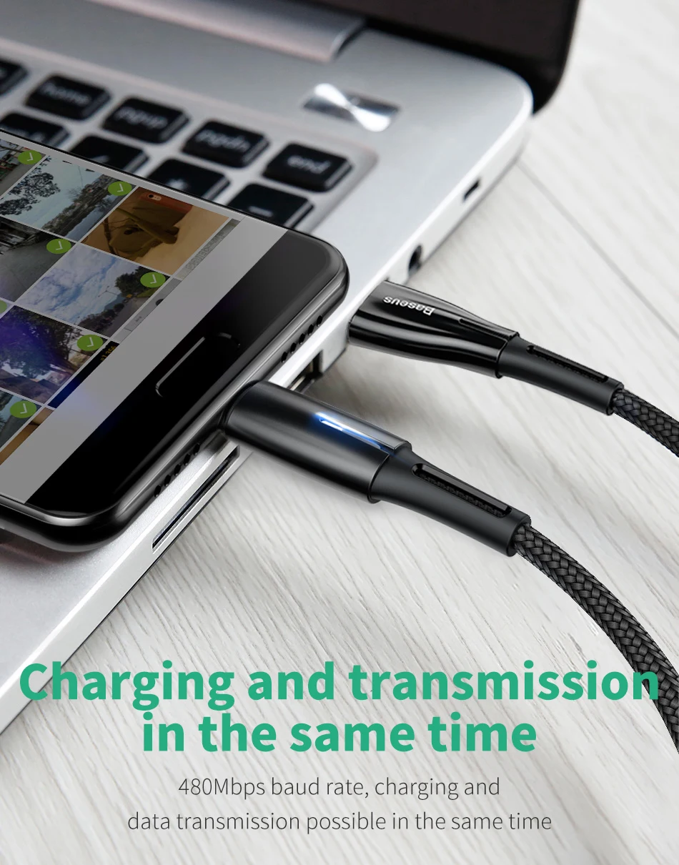 Baseus 5A кабель USB C в форме капли воды для huawei SuperCharger QC 3,0 Быстрая зарядка usb type C кабель для Xiaomi samsung шнур