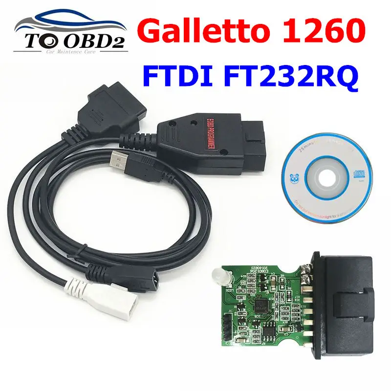 GALLETTO 1260 OBDII EOBD ECU Chip Tuning Scanner Remap Flasher Programmer Tools