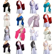 Элегантный Люкс Свадебный Платок Обертывания Атласная Длинные Шарфы для женщин вечер 200*70 см дешевые мыс coprispalle sposa мантон