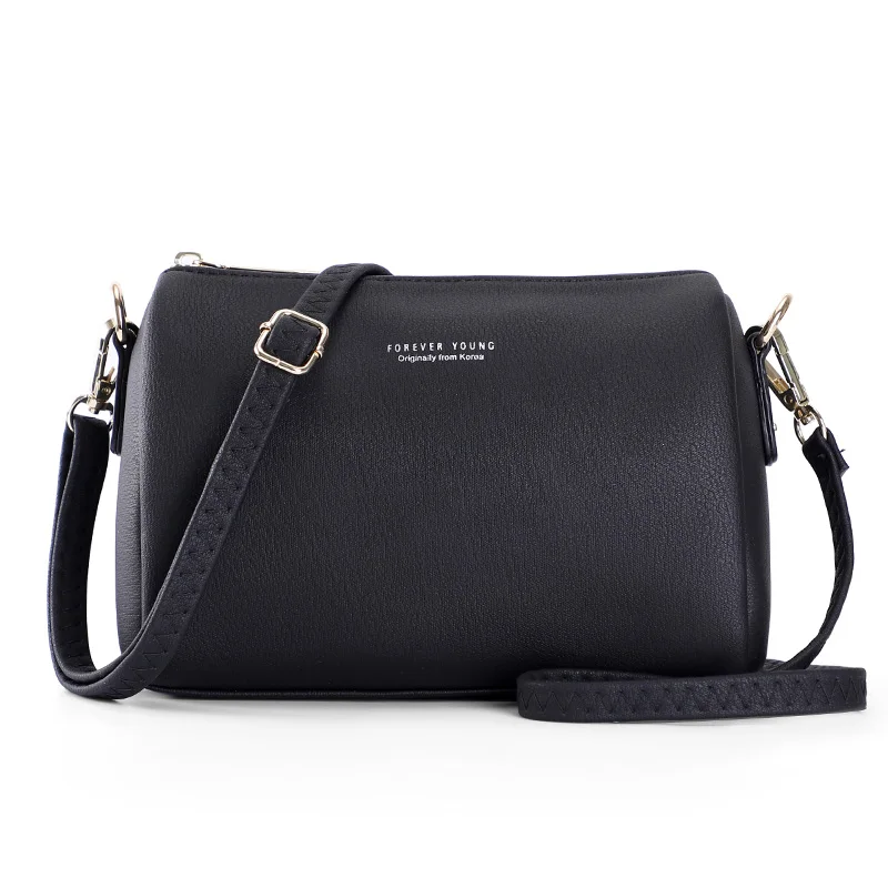 

Weichen Brand Designer Mini Shoulder Bag Women Small Zipper Boston Handbag Female Tote Bag Pu Leather Women Crossbody Bag