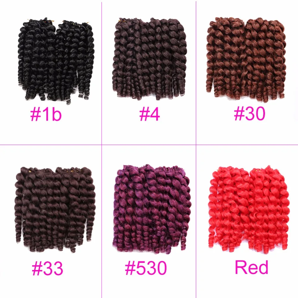 Chorliss 8 'ྌ г jumpy Wand Curl Twist вязанная крючком оплетка ямайский отскок