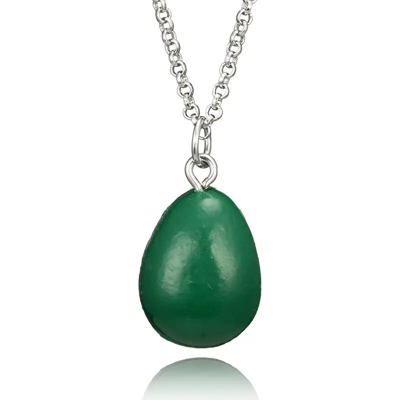 

Trendy Heart Avocado Shape Long Pendant Necklace for Women Bohemian Chain Necklace Jewelry