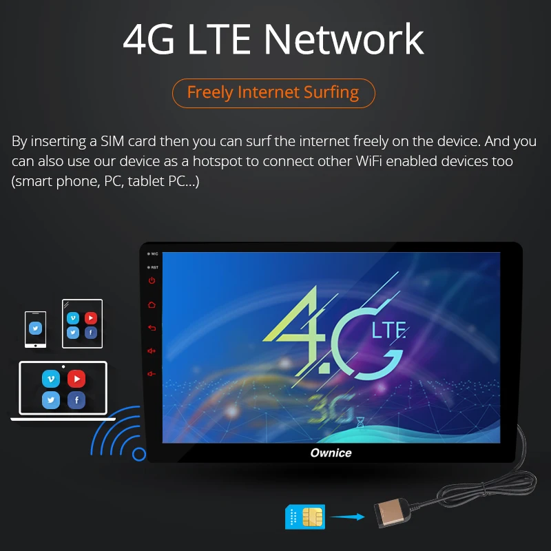  Ownice K6 8 Core Android Universal 2 Din Car Radio 9
