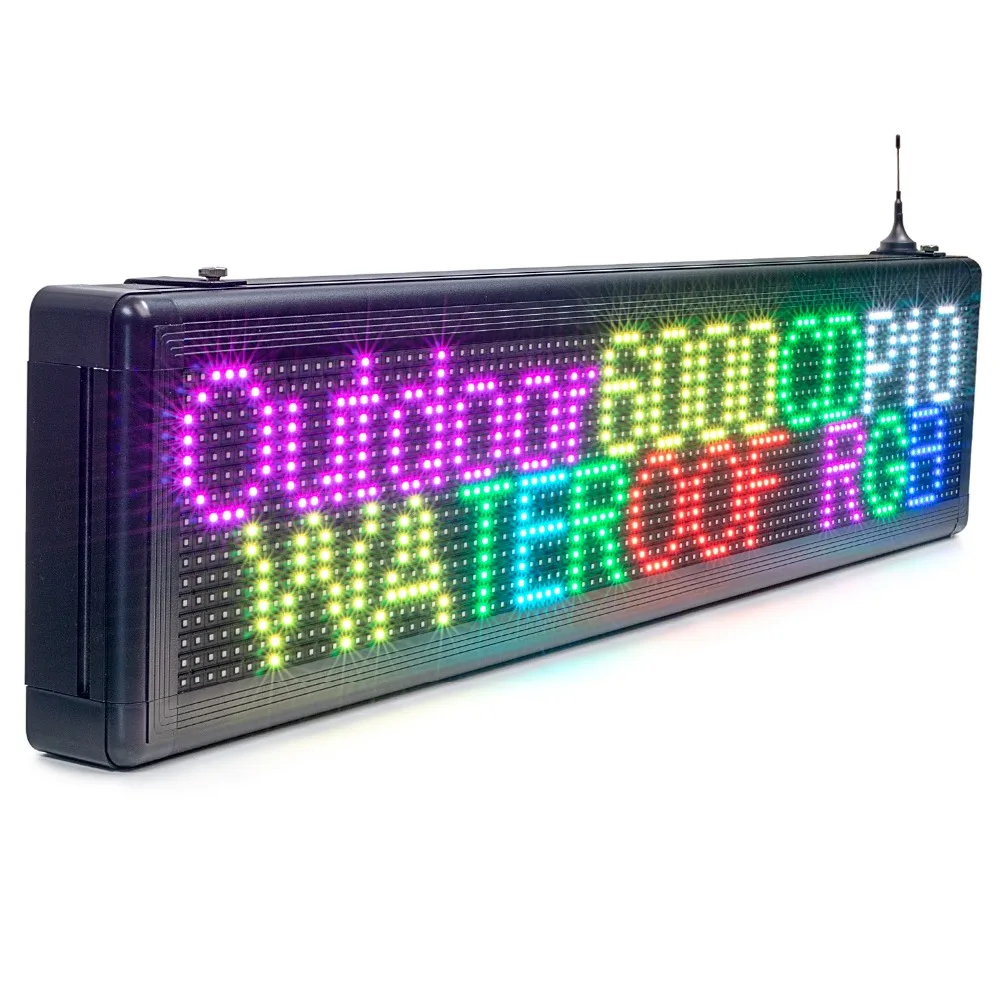 

P10mm Outdoor Waterproof RGB Full Color SMD Module LED display iOS programmable scrolling information temperature signage