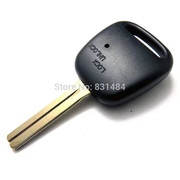 

20pcs/lot Replacement Uncut Key Blank for Toyota Remote Control Key Case 1 Button On Side Toy40 blade fob