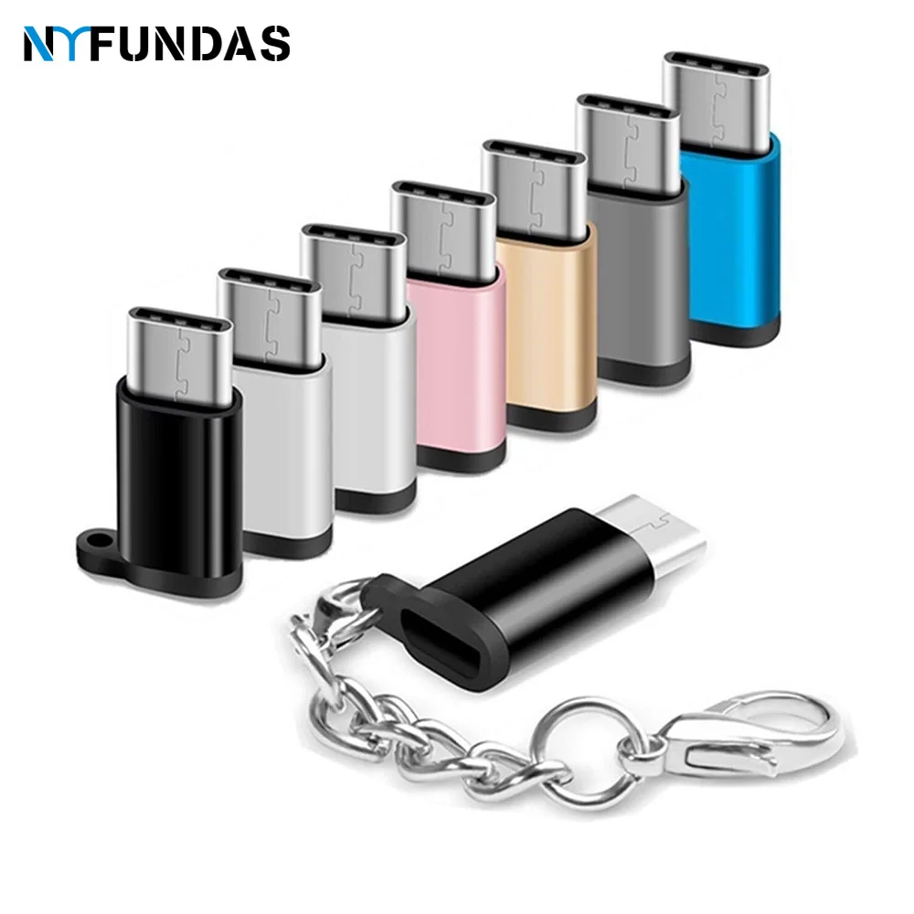 

NYFundas Micro USB Female to Type C Male Adapter for Samsung Galaxy S10 S9 S8 Plus S10E Huawei P30 P20 pro One Plus 7 pro usbc