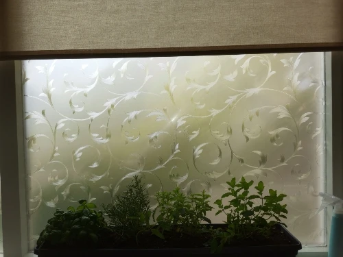 60cmx2m Window Sticker Silver Iron Art Pattern Glass Film Stained Glass Opaque Frosted Window Films Vinyl Static Cling film