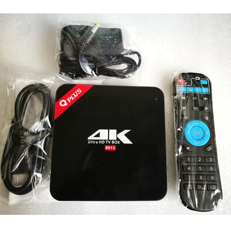 Q Plus 2G 3G/16G 32G Amlogic S912 Восьмиядерный процессор Andorid 7 1 tv BOX 2 4G/5 GHz Dual WiFi BT4.0 4K H.265