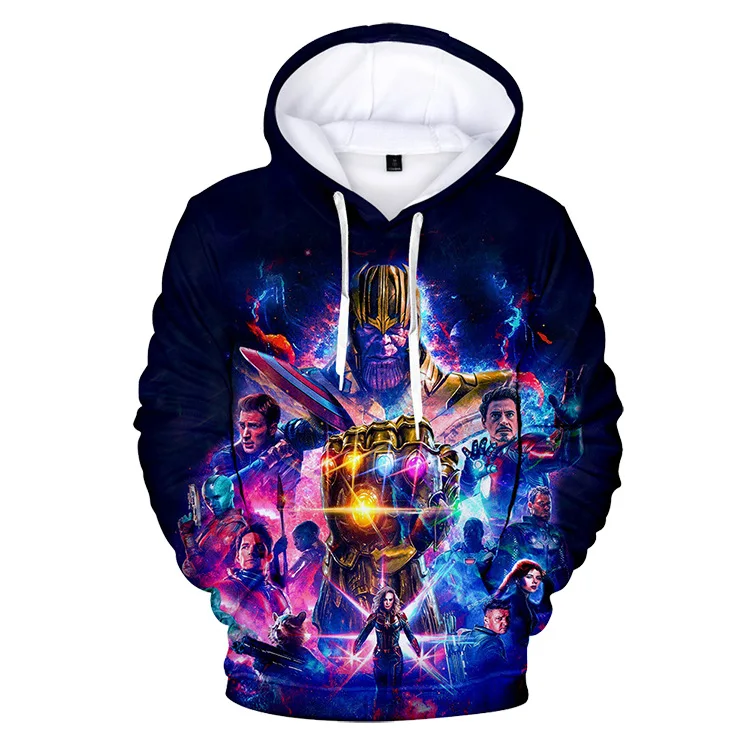 Avengers Endgame Hoodies Captain Marvel 3D Men Fans Quantum Realm Sweatshirt Streetwear Mantle Poleron Hombre Drop Shipping