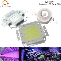 Королевский синий светодиод аквариум растут чип 440nm 450nm 3 Вт 5 Вт 10 Вт 20 Вт 30 Вт 50 Вт 100 Вт УДАРА светодиодный излучатель лампы для DIY LED Аквариум