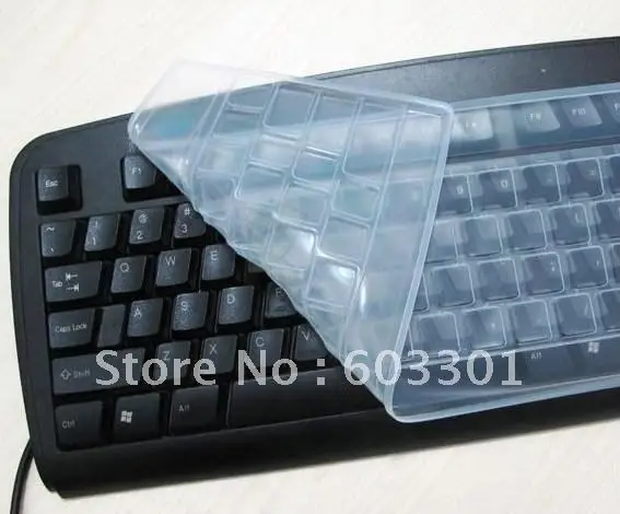 Keyboard Protector For Desktop Computer Silicone Keyboard Skin