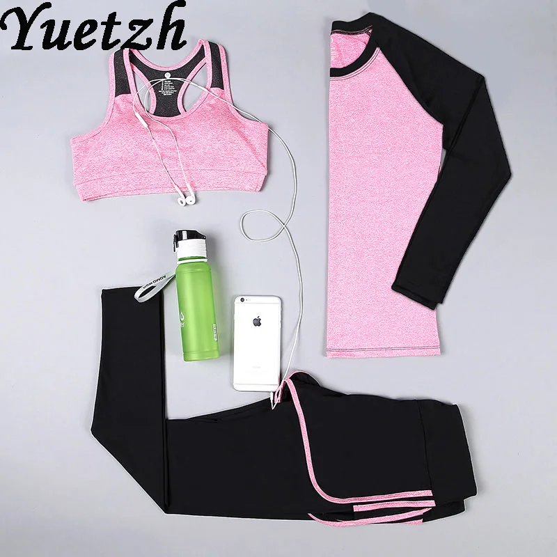 

New women outdoor sport running suit sportswear yoga set suit Russian gym fitness clothes tracksuit climbing hiking wear