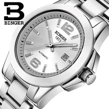 Switzerland luxury brand BINGER Mechanical Wristwatches Ceramic font b women s b font font b watches