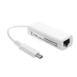 USB-C Тип C Мужской до 100 м Gigabit Ethernet Сетевая карта для ПК белый