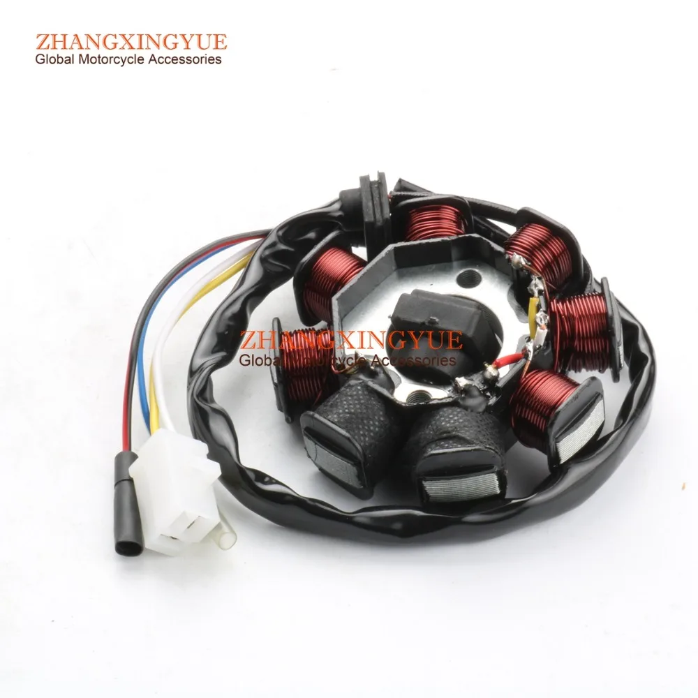 8 катушечный Магнитный Статор для 139QMB GY6 50cc Скутер мопед генератор|gy6 stator|alternator