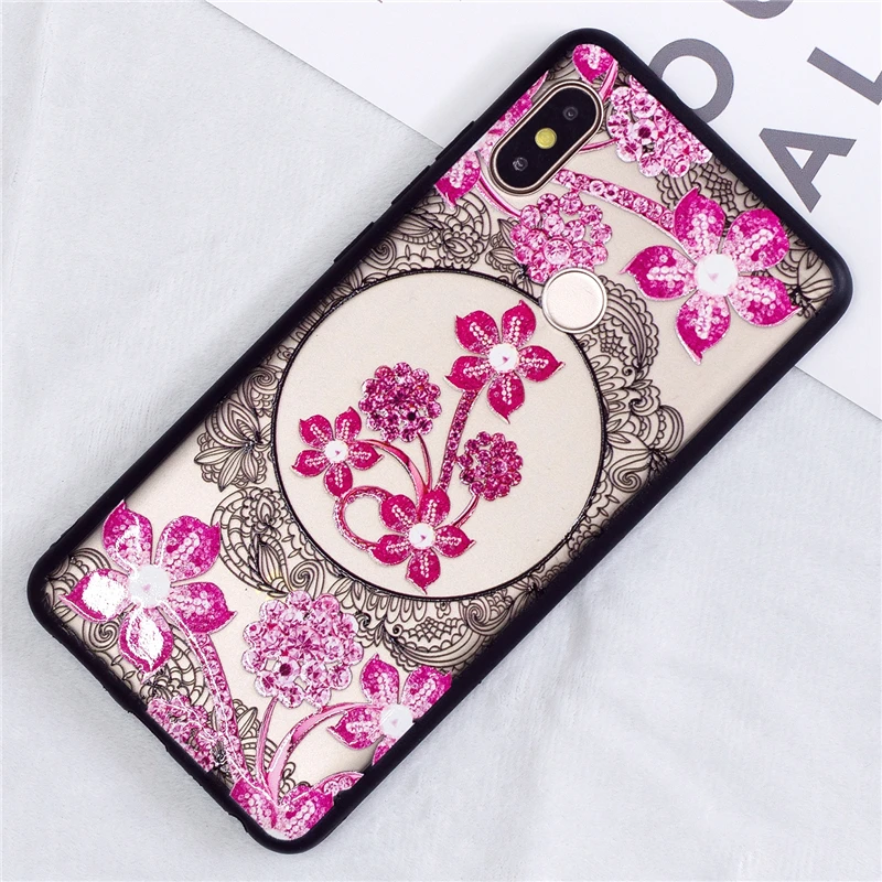 For Redmi Note 5 Case 3D Lace Flower Butterfly Phone Back Cover For Xiaomi Redmi Note 5 Pro Note 4X Sexy Floral Hard PC Fundas (6)