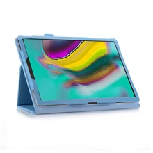 Чехол для планшета для samsung Galaxy Tab S5e 10,5 T720 T725, кожаный чехол в стиле личи с откидной крышкой и подставкой, Tab S5 10,5 дюймов
