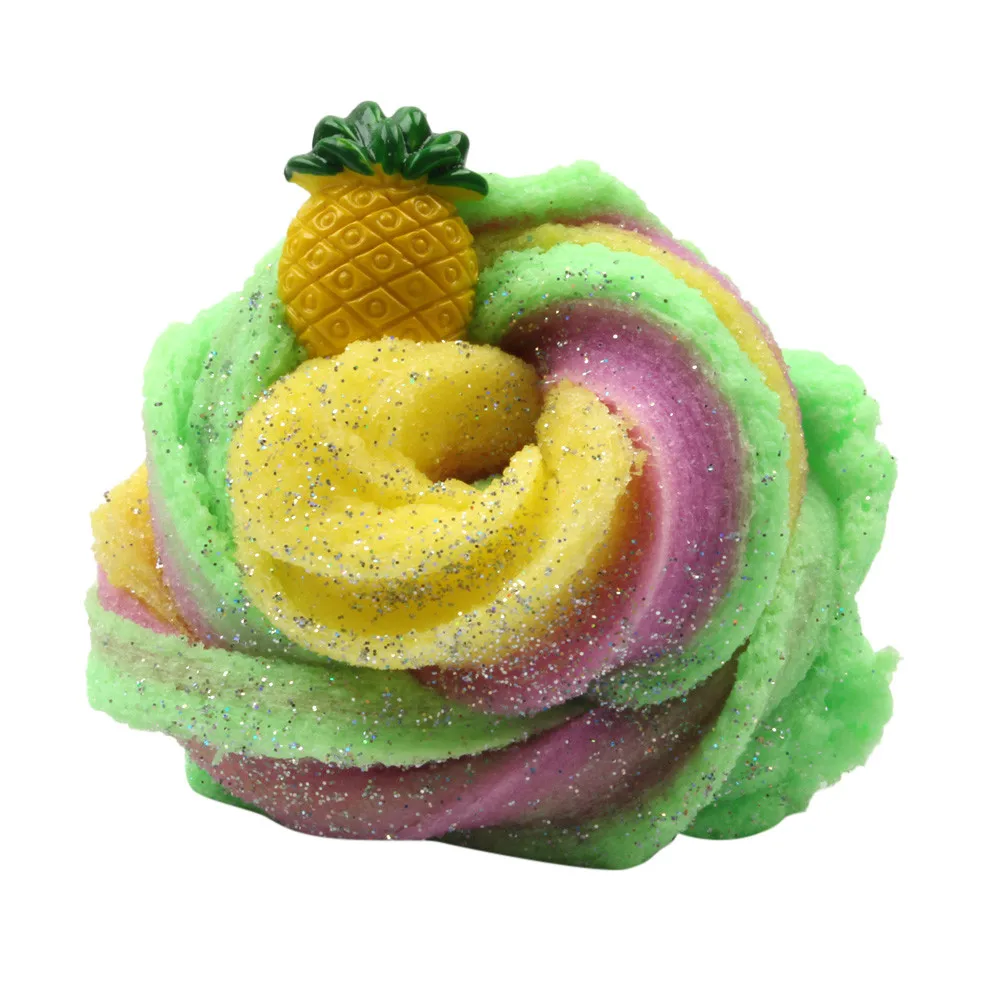 HIINST 50 г цветной клубникой смешивания облако сахарной ваты Slime ароматическая стресс Детский пластилин игрушка FEB11 P30