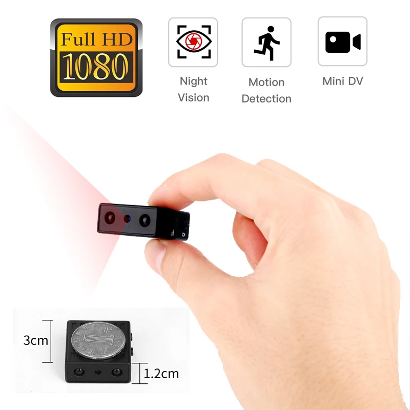 

Mini Camera Smallest 1080P Full HD IR Camcorder Infrared Night Vision Micro Cam Detection DV video voice Support Hidden TF card