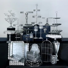 SWEETGO винтажная подставка для торта, поддоны для кексов, птичья клетка, инструменты для свадебного торта, украшение дома, бар, десертный стол, вечерние, поставщик, одна покупка