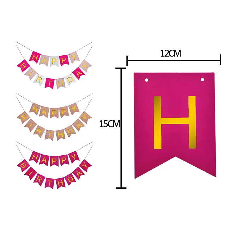 С днем рождения баннер для вечеринки в честь Дня Рождения Украшения Баннер золотые буквы Висячие гирлянды реквизит для фотосессии гирлянда