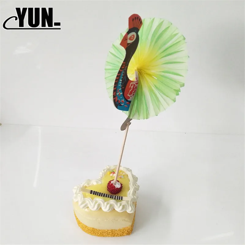 Peacock sign Party Stereo Pineapple Flamingo Fruit Toothpick Flower Sign Wedding Decoration Party Decoration Birthday Decor 7D (15)