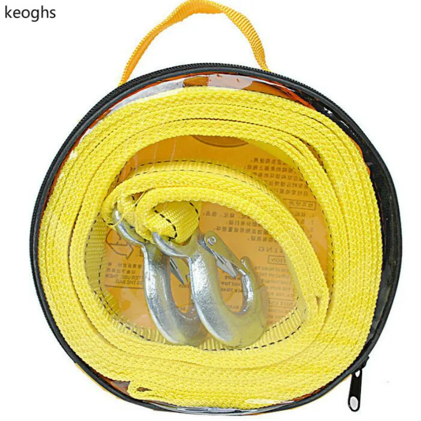 length 4meter wide 4.3cm traction 5 tow trailer car tow hook Towing & Hauling tow hooks free