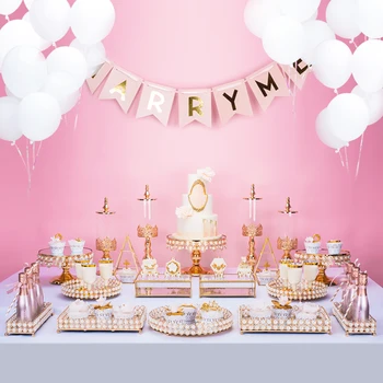 

Gold dessert stand stand, cake stand, cake tray, cake stand, cake stand, rectangular Nordic tray.