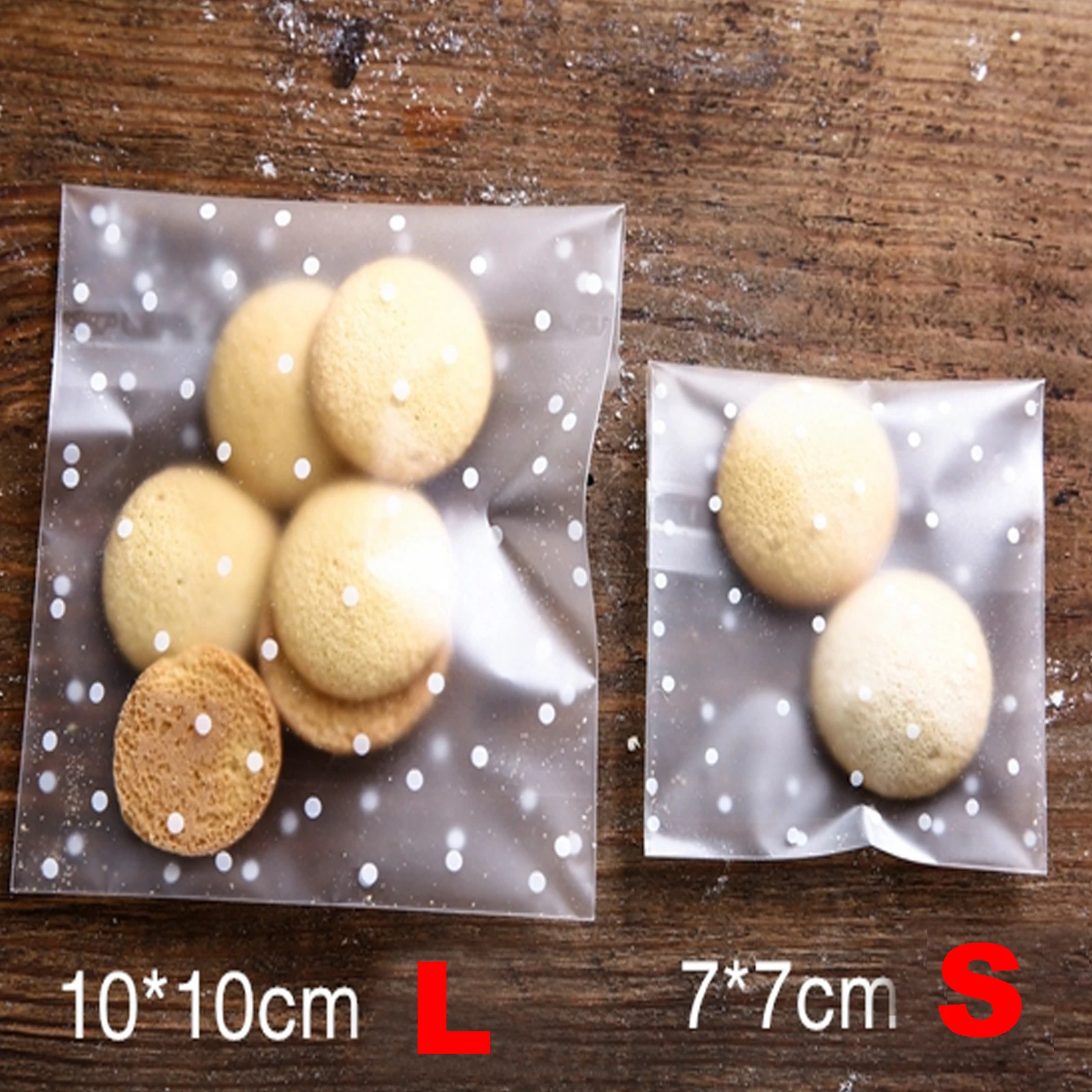 100pcs Plastic Transpa Cellophane Polka Dot Candy Cookie Gift 100pcs Plastic Transpa Cellophane Polka Dot Candy Cookie Gift Bag With Diy Self Adhesive Pouch Wedding Birthday Party In Bags Wring Supplies
