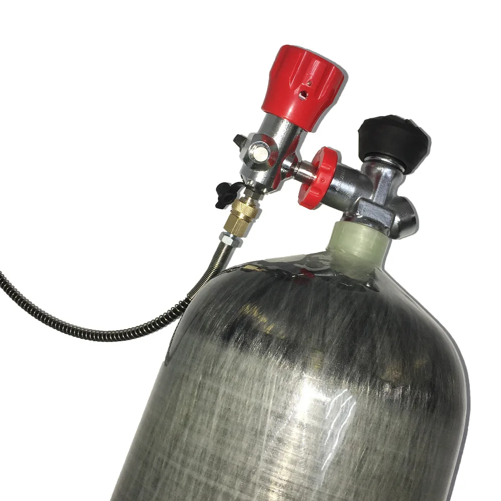 AC312301 HP 4500PSI Hunting PCP Paintball Air Tank Carbon Fiber Gas Cylinder Diving Tank with Valve and Filling Station Acecare