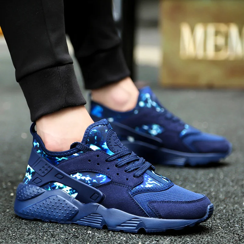 

High Quality Professional Air Cushion Running Shoes Mesh Breathable Army Green Lace-up Jogging Shoes Couple Walking Sneakers