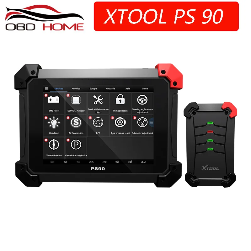 A+++ качество XTOOL PS90 автомобильный OBD2 автомобильный диагностический инструмент с ключом программист/одометр корректор/EPS Поддержка нескольких моделей автомобилей