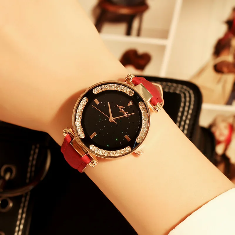 

Reloj Mujer New Fashion Brand Luxury Women Watches Leather Strap Vintage Sport Wrist Watches Gold Clock Relogio Feminino