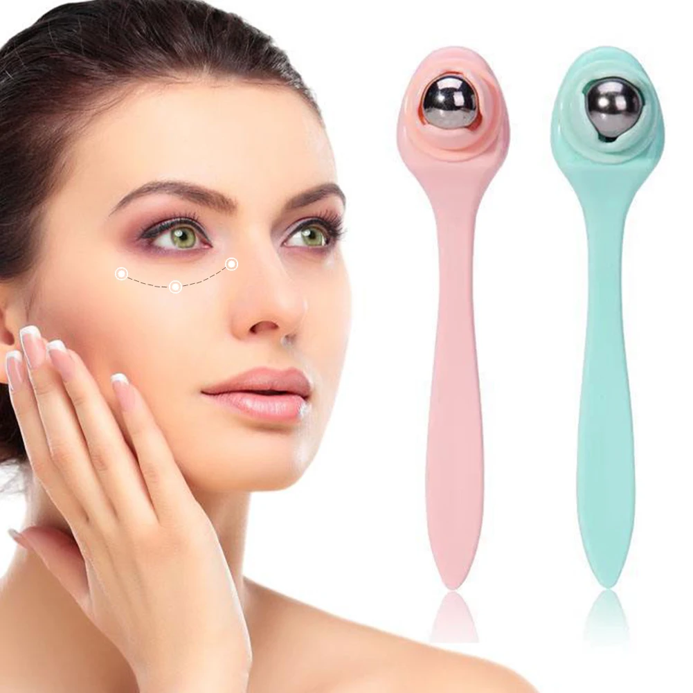ELECOOL 360 Degrees Roller Ball Eye Massager Beads Dark Circles Remover Face Lift Massage Tools