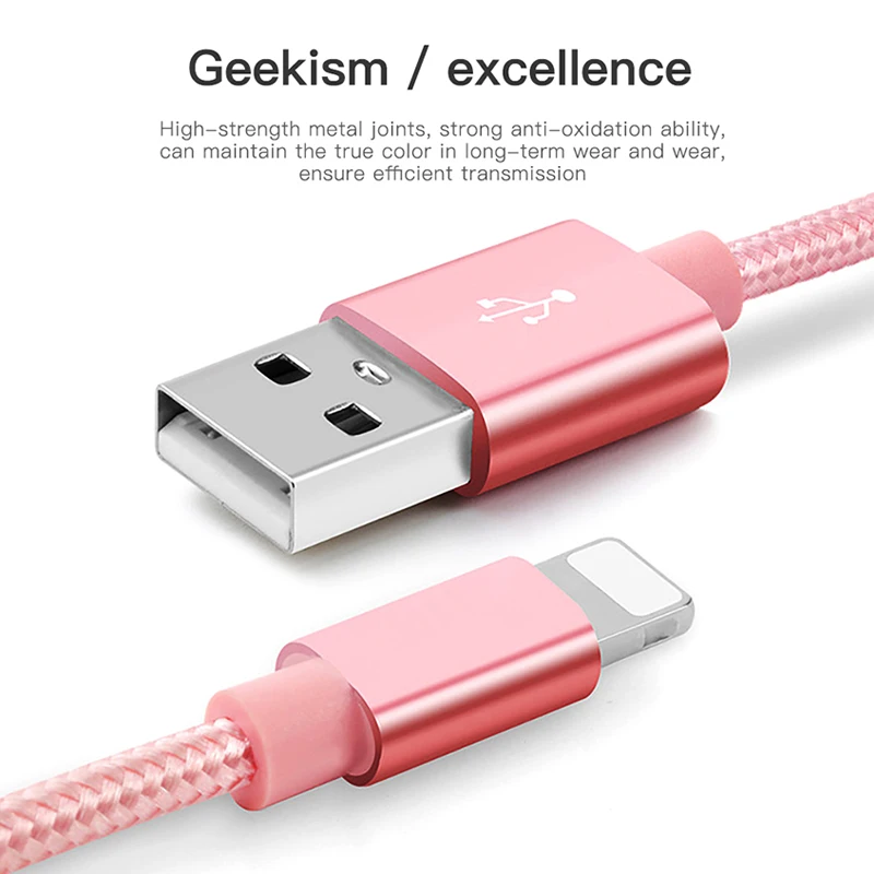 NOHON النايلون USB سريع شحن كابلات منتجات APPLE فون XR XS ماكس X 8 7 6 S 5 S 5 6 زائد ipad هاتف مصغر الإضاءة تهمة كابلات البيانات