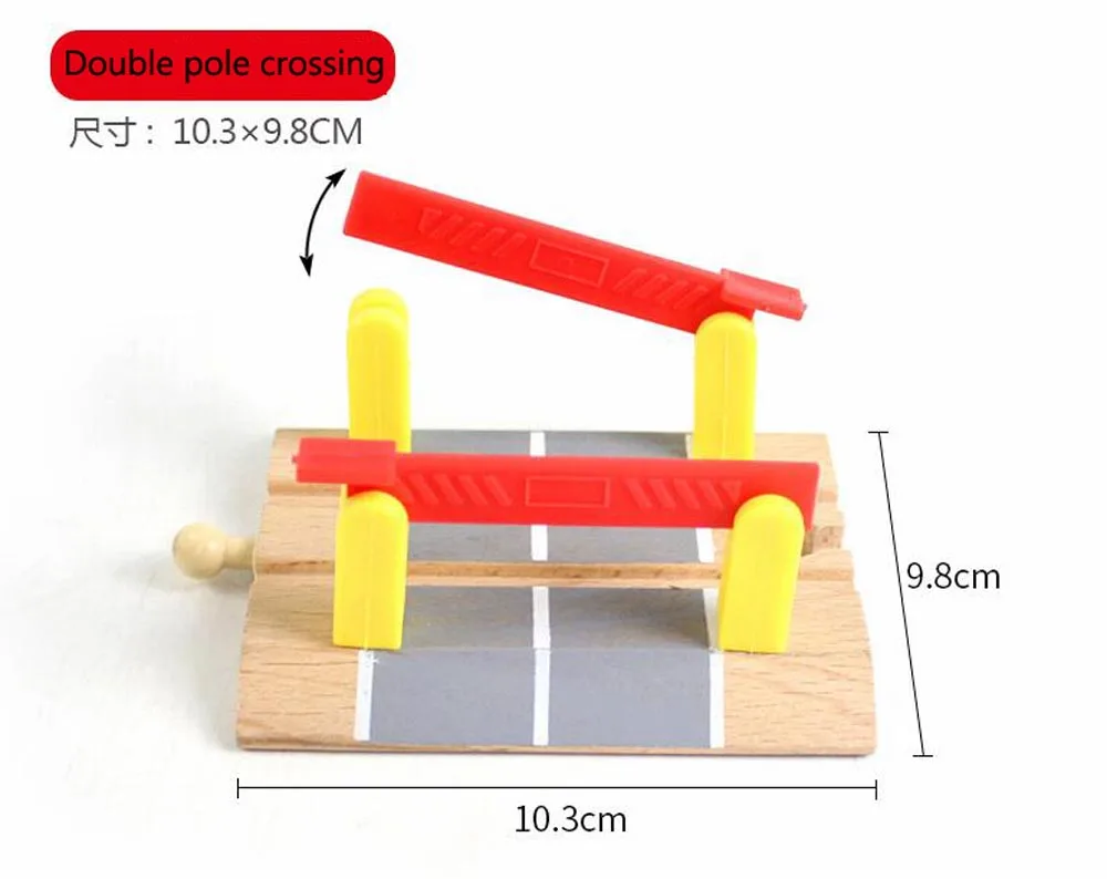 Wooden Rail Track Beech Bridge accessories Wooden Train Educational Blocks Toys Boy Kids Toy Multiple track Fit for Thomas Piece