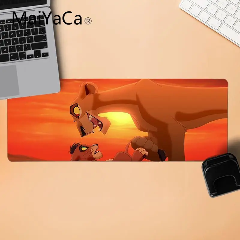 MaiYaCa Король Лев мультфильм красивый коврик для мышки в стиле аниме большой коврик для Мыши Компьютерный коврик - Цвет: LockEdge 30X90cm