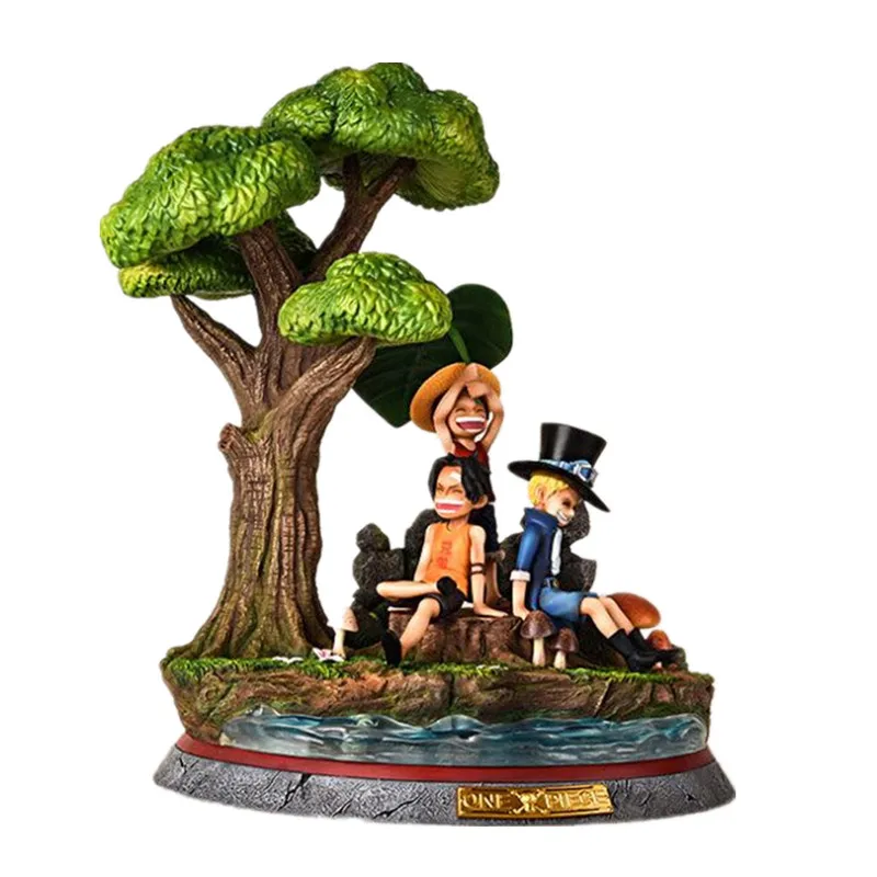 Одна часть Луффи Сабо Ace Children Three Brothers 1/6 GK Смола предел количества Статуэтка игрушки X282 - Цвет: Многоцветный