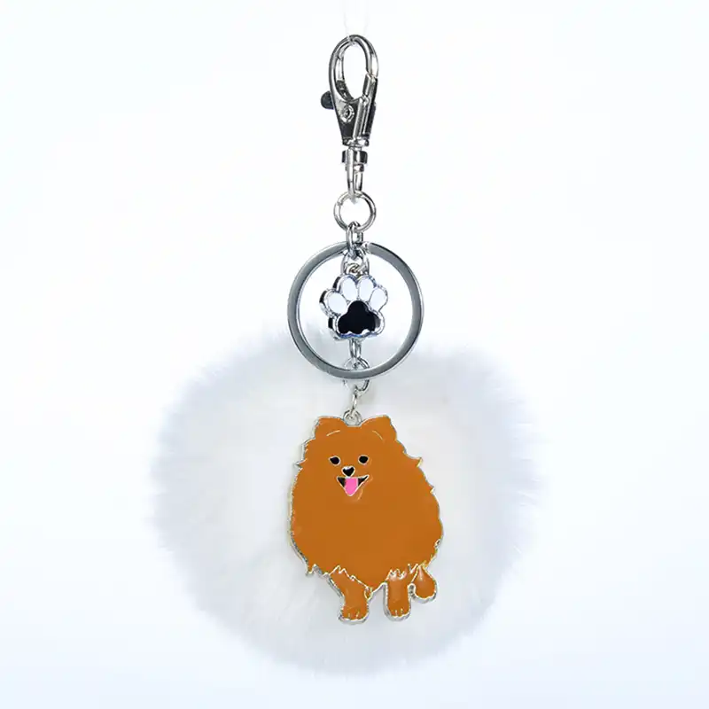pomeranian keyring
