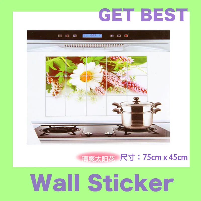 Наклейки для украшения кухонного шкафа из алюминиевой фольги|decorative stickers|tiles