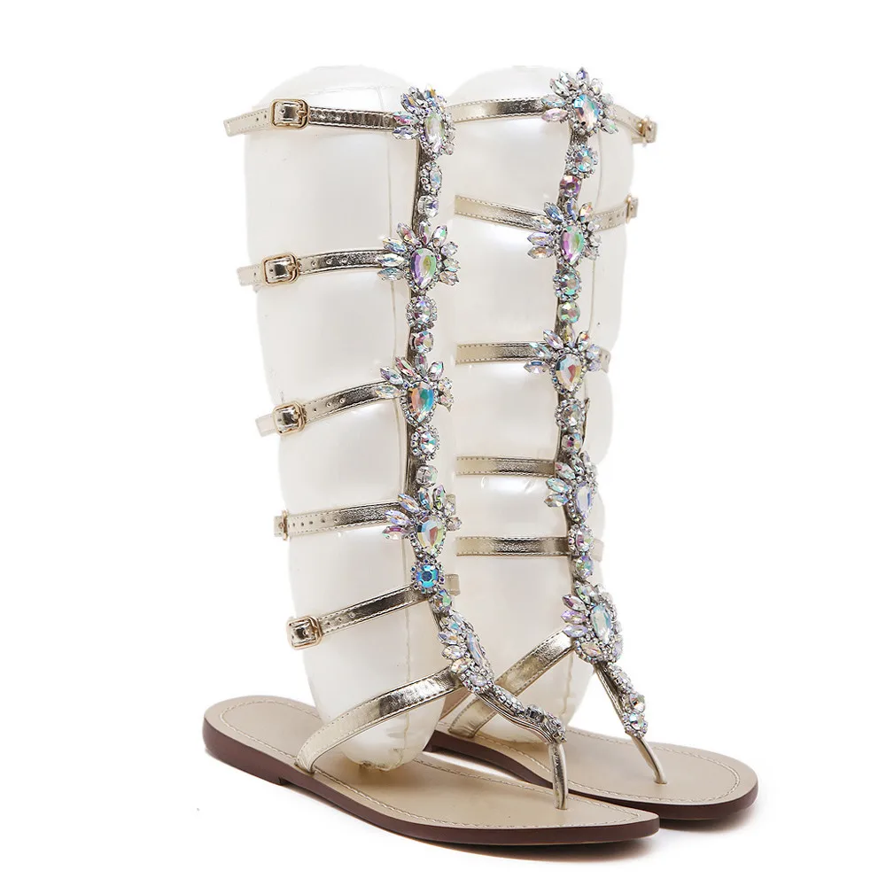 bohemian style flat sandals