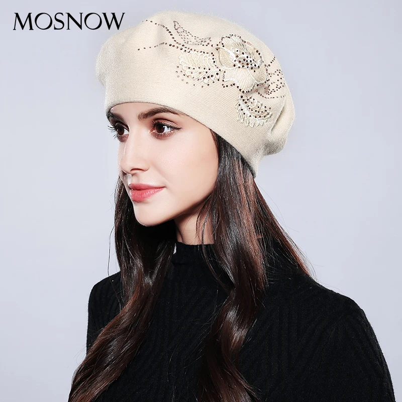 mosnow bonnet femme beret cotton wool brand new mosnow bonnet femme beret cotton wool brand new