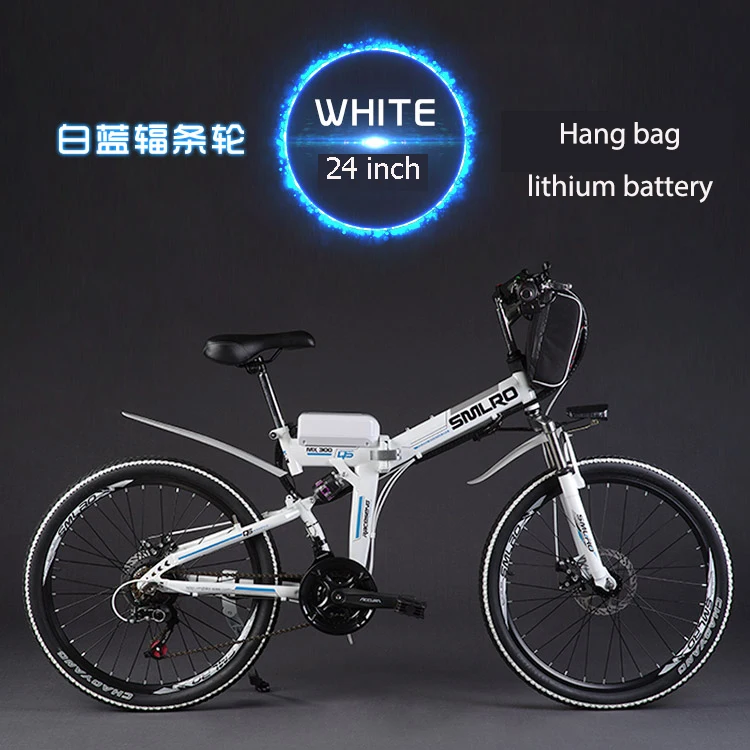 Clearance 24 Inch Folding Mountain Bike Power Lithium Battery Electric Bicycle Motor 48 V, 500 W To A Range Of 60 Km. Speed Of 40 Km 1