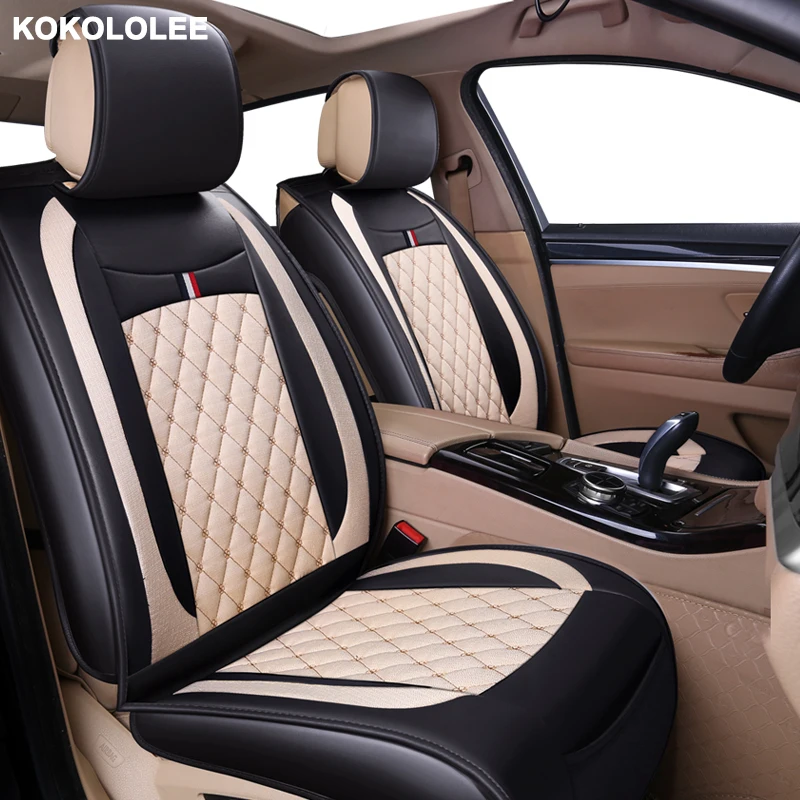 

kokololee Cartoon flax car seat cover For bmw e46 e36 e39 accessories e90 x5 e53 f11 e60 f30 x3 e83 covers for vehicle seats