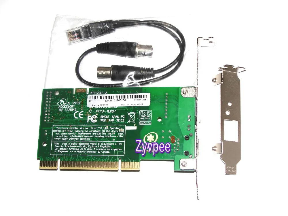 Zyvpee te122 te122p te122pe 1 порт T1 E1 J1 карта с pic/pcie автобус поддерживает VPMADT032 EC модуль для PBX