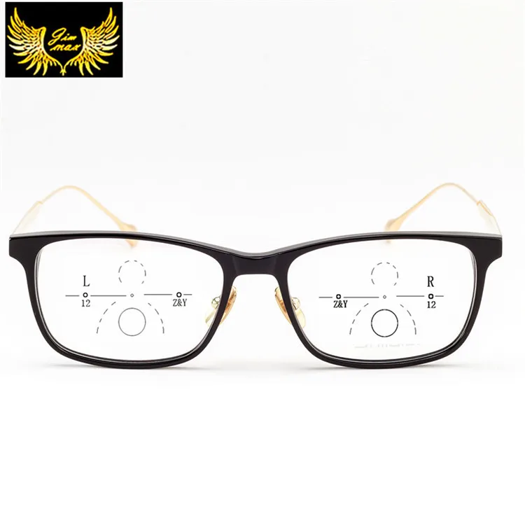 Высокое качество чистый титан прогрессивные мужские и женские очки для чтения Новые Мультифокальные круглые Ретро стиль Пресбиопии очки для глаз для мужчин