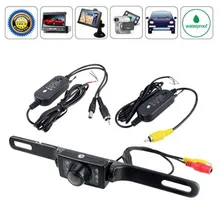 BANGWEIER Wireless Car Parking Camera 135 Degree Waterproof Night Vision Vehicle Backup Camera+Wireless AV Transmitter& Receiver