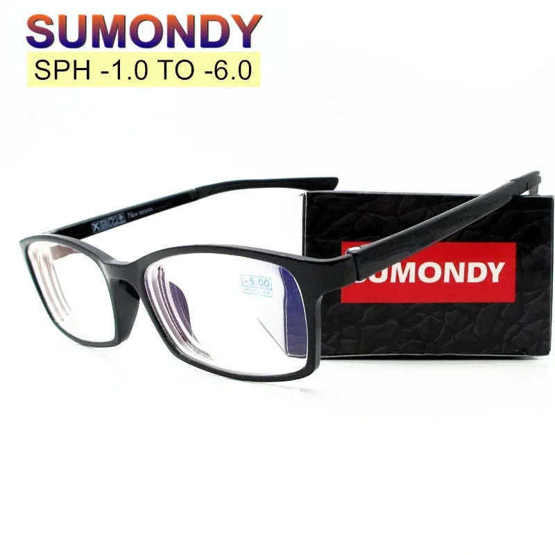 SWOKENCE близорукость очки с диоптриями SPH-1,0-4,0-4,5-5,0-5,5-6,0 Для мужчин Для женщин TR90 кадр очки для близоруких G541