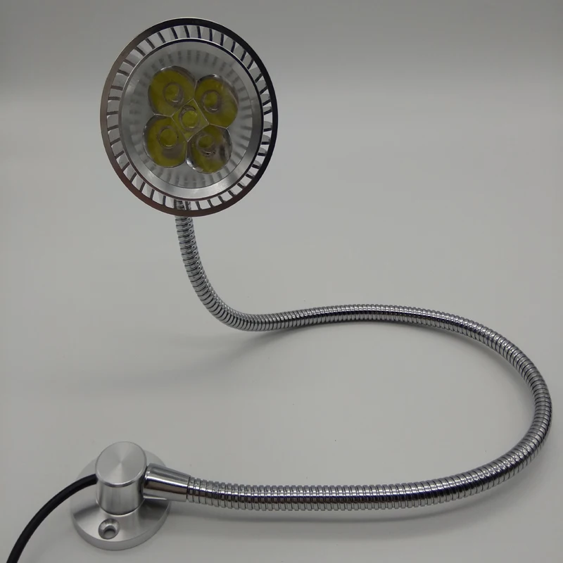 

AC85-265V 5W Led Flexible Tube Bedside Reading Lamp Plug In With Switch Free Shipping