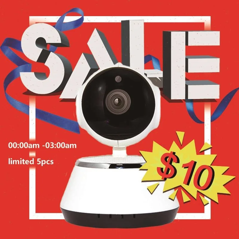 

wdskivi Flash Sale Every Day Only 5 PCS, limited availability, Just 10 USD/PCS IP Camera Wireless Wifi Security Indoor Camera